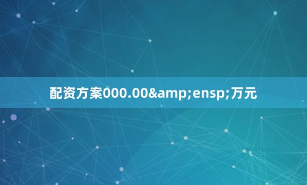 配资方案000.00&ensp;万元