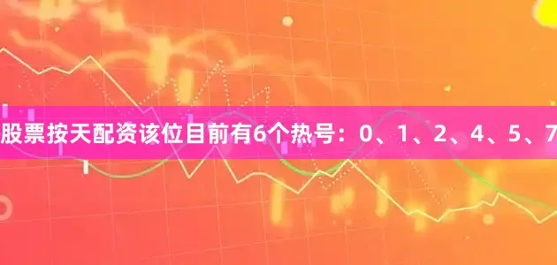 股票按天配资该位目前有6个热号：0、1、2、4、5、7